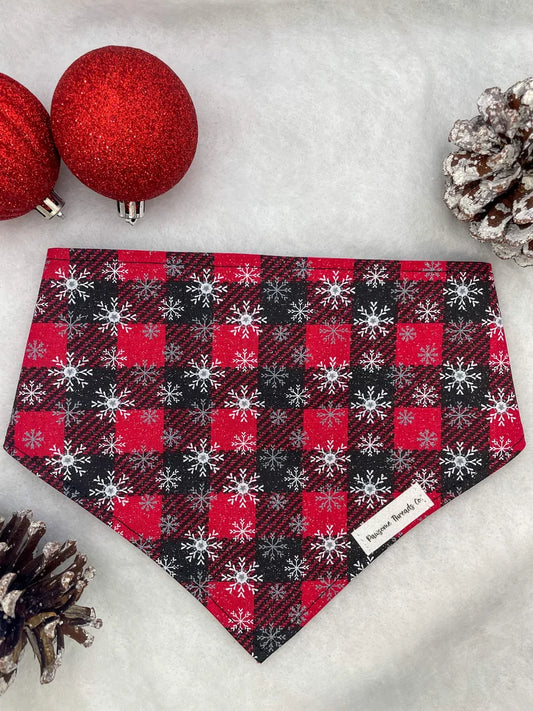 Red Plaid and Snowflakes